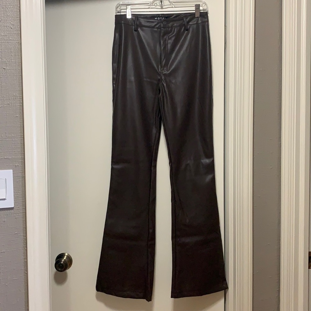 Brown Leather Pants from Motel Rocks